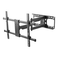 Vision VFM-WA6X4/3 - Befestigungskit (Wandplatte, Wandarm) - Doppelgelenk - für Flachbildschirm - kaltgewalzter Stahl - Schwarz - Bildschirmgröße: 106.7-177.8 cm (42"-70")