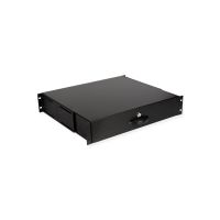 ROLINE Tastatur-Tablett - abschließbar, Tiefe 400 mm - RAL 9005, Jet Black - 2U - 48.3 cm (19")
