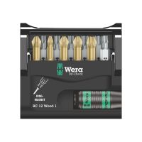 Wera Bit-Check 12 Wood 1 - Schraubendreherbit und Bit-Halterset