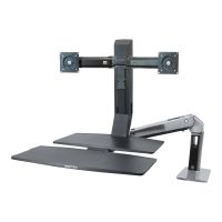 Ergotron WorkFit-A Dual Workstation With Worksurface