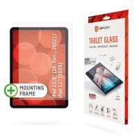 E.V.I. Displex Tablet Glass (9H) für Apple iPad 10,9" (10. Gen., 2022)/11" (2025), Eco-Montagerahmen L-Form, unzerbrechlich, Klare Bildschirmschutzfolie, 27,7 cm (10.9"), 9H, Glas, 20,4 g, 1 Stück(e)