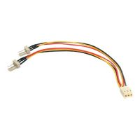 StarTech.com 15cm Molex 3pin Y-Kabel für Lüfter - 3 pol. Molex Adapterkabel - TX3 Splitter-Kabel - Netzsplitter für Lüfter - 3 PIN Internal Power (W)