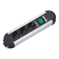 Bachmann PRIMO - Steckdosenleiste - Eingabe, Eingang power CEE 7/7 - Ausgangsanschlüsse: 3 (3 x Stecker CEE 7/3)