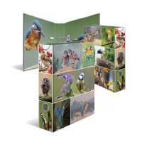 HERMA Motiv-Ordner A4 Animals Heimatvögel, A4, Halteöse, Lagerung, Karton, Mehrfarbig, 7 cm
