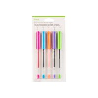 Cricut Brights - Kugelschreiber - Blau, Orange, Violett, rosa, hellgrün - 0.3 mm - extrafein (Packung mit 5)