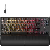 Corsair K70 PRO TKL, Kabelgebunden, USB, Magnetic-mechanical key switch, QWERTZ, RGB-LED, Schwarz