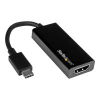 StarTech.com USB C to HDMI Adapter - USB 3.1 Type C Converter - 4K 30Hz UHD - Videoadapter - 24 pin USB-C männlich zu HDMI weiblich - 14.7 cm - Schwarz - unterstützt 4K 30 Hz (3840 x 2160)