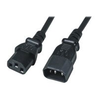 M-CAB Stromkabel - power IEC 60320 C13 zu IEC 60320 C14