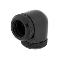 Corsair Hydro X Series XF Hardline 90° 14mm OD - Gewinkeltes Montageteil für Flüssigkeitskühlsystem - Schwarz (Packung mit 2)