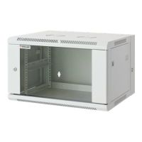 Intellinet Network Cabinet, Wall Mount (Double Section Hinged Swing Out), 15U, Usable Depth 425mm/Width 540mm, Grey, Assembled, Max 30kg, Swings out for access to back of cabinet when installed on wall, 19", Parts for wall install (eg screws/rawl plugs)