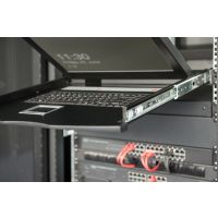 DIGITUS Modulare HD LCD KVM Konsole mit 19" TFT, 16-Port HDMI KVM Anschluss, Touchpad, türkisches Tastaturlayout