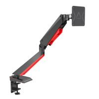 Rockstable RS-MM008 Gaming Halterung für 1 Monitor, Klemme /Bolzen, 8 kg, 38,1 cm (15 Zoll), 81,3 cm (32 Zoll), 100 x 100 mm, Schwarz, Rot