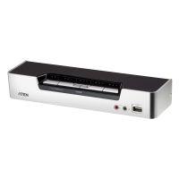 ATEN CS1794, 1920 x 1200 Pixel, WUXGA, Rack-Einbau, 4,8 W, 1U, Schwarz, Edelstahl