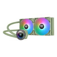 Thermaltake TH280 V2 ARGB Sync - Matcha Green Edition - Prozessor-Flüssigkeitskühlsystem - Kühlergröße: 280 mm - (für: LGA1156, AM2, AM2+, AM3, LGA1155, AM3+, LGA2011, LGA1150, LGA1151, AM4, LGA2066, LGA1200, LGA1700, AM5)