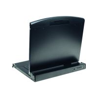 DIGITUS 17" LCD KVM Konsole, 8-Port CAT 5, deutsche Tastatur