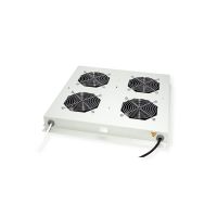 ROLINE Rack-Lüfter - 4 Lüfter - auf Dach montierbar - RAL 7035, Hellgrau - 48.3 cm (19")