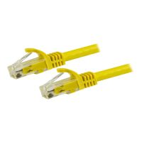 StarTech.com 7.5m CAT6 Ethernet Cable, 10 Gigabit Snagless RJ45 650MHz 100W PoE Patch Cord, CAT 6 10GbE UTP Network Cable w/Strain Relief, Yellow, Fluke Tested/Wiring is UL Certified/TIA - Category 6 - 24AWG (N6PATC750CMYL)
