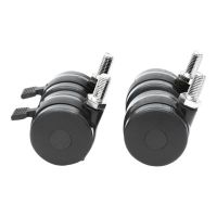 Intellinet Rollen für 19"-Schränke, 4er-Set, mit Feststellbremse, maximale Traglast 600 kg - Steckgehäuse-Rollensatz - Schwarz - 48.3 cm (19")