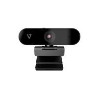V7 UHD-Webcam - 90 fps - Schwarz - USB 3.0 - Video 3.840 x 2.160 - Autofokus - Clip, Stativhalterung - 5x Digitalzoom - ePTZ - KI-Tracking, Framing - Mikrofon - Notebook, Monitor, 8 MP, 3840 x 2160 Pixel, 4K Ultra HD, USB, Schwarz, Clip