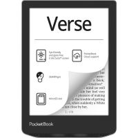 Pocketbook Verse, 15,2 cm (6"), E Ink Carta, 758 x 1024 Pixel, ACSM, DOCX, AZW, DjVu, PRC, AZW3, EPUB, MOBI, RTF, EPUB DRM, FB2, PDF, CBR, FB2.ZIP, PDF DRM, TXT,..., PNG, BMP, TIFF, JPEG, 8 GB