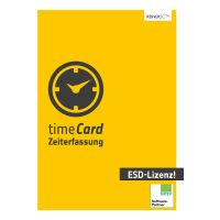 ReinerSCT Reiner SCT Jahreslizenz timeCard Zeiterfassung, 10 MA, ESD, 1 Jahr, 1 Lizenz(en), Kommerziell, 1 Jahr(e), 12 Monat( e), Elektronischer Software-Download (ESD)