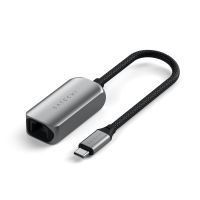 Satechi ST-AE25M, USB Typ-C, RJ-45, Männlich, RJ-45, Silber, Laptop
