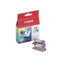Canon BCI-15 Colour Twin Pack - 2er-Pack - 7.5 ml - Farbe (Cyan, Magenta, Gelb)
