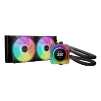 Be Quiet! Light Loop IO LCD 240 mm Schwarz, All-in-One-Flüssigkeitskühler, 12 cm, 105,1 m³/h, Schwarz