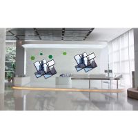 Peerless SmartMount - Befestigungskit (Wandmontage, Betondübel, Adapter für Halterung, Montageplatte) - für Videoleinwand - schwarze Pulverbeschichtung - Bildschirmgröße: 116.8-177.8 cm (46"-70")