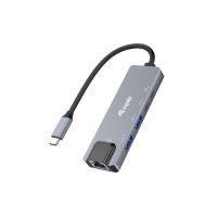 Equip 5-in-1 Multifunktionsadapter, 2,5 GbE, USB-A x 2, USB-C x 1, USB-C, 100W USB PD, Kabelgebunden, USB 3.2 Gen 1 (3.1 Gen 1) Type-C, 100 W, 10,100,1000,2500 Mbit/s, 1000BASE-T, IEEE 802.3ab
