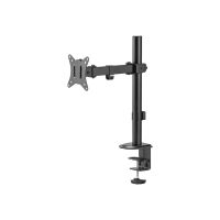 LogiLink Befestigungskit (Tischmontage) - einstellbarer Arm - für LCD-Display - Armlänge 376 mm - Kunststoff, Stahl - Schwarz - Bildschirmgröße: 43.2-81.3 cm (17"-32")