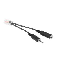 Vaddio HuddleSHOT EasyMIC, RJ-45, Männlich, 2 x 3.5mm, Männlich/Weiblich, Schwarz