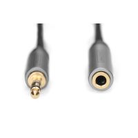 DIGITUS Audio Verlängerungskabel, 3,5 mm Klinke auf 3,5 mm Buchse