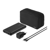 Belkin BoostCharge - Powerbank + AC-Netzteil - 20000 mAh - PD - 3 Ausgabeanschlussstellen (24 pin USB-C, 2 x USB)