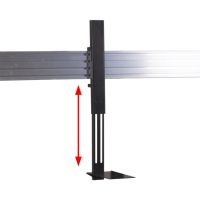 B-TECH BT8416, 140 kg, 116,8 cm (46"), 165,1 cm (65"), 600 x 400 mm, Höhenverstellung, Schwarz