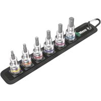 Wera Belt C 2, Steckschlüssel-Satz, 1/2", Metrisch, 6 Kopf/Köpfe, 4,5,6,8,10 mm, 285 mm