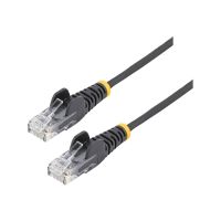 StarTech.com 50cm Slim LSZH CAT6 Ethernet Cable, 10 Gigabit Snagless RJ45 100W PoE Patch Cord, CAT 6 10GbE UTP Network Cable w/Strain Relief, Black, ETL/Low Smoke Zero Halogen - Category 6 - 28AWG (N6PAT50CMBKS)