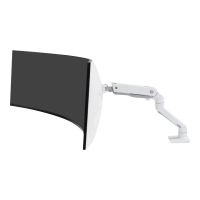 Ergotron HX - Befestigungskit (Gelenkarm, Spannbefestigung für Tisch, Verlängerungsarm, Tischplattenbohrung, stabiles Drehgelenk) - Konstante Krafttechnologie - für LCD-Display / Curved LCD-Display - weiß - Bildschirmgröße: up to 124 cm (up to 49")