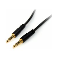 StarTech.com 6 ft Slim 3.5mm Stereo Audio Cable - M/M - 3.5mm Male to Male Audio Cable for your Smartphone, Tablet or MP3 Player (MU6MMS)