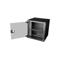 ROLINE Kabeleingangsplatte für Rack - mit Bürstenstreifen - Jet Black, RAL 9005 - 0.5U - 25.4 cm (10")