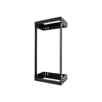 StarTech.com 21HE Netzwerkschrank 19 Zoll Wandmontage - Einstellbare Tiefe 30 - 50 cm - 2 Pfosten Open Frame Serverschrank/Wandrack/Server rack -  Käfigmuttern & Schrauben (RACK-21U-20-WALL-OA)