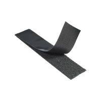 VELCRO Stick On Heavy Duty - Selbstklebendes Klettband - 5 x 10 cm - Schwarz - Kunststoff (Packung mit 2)
