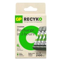 GP Battery ReCyko+ B441, Nickel-Metallhydrid (NiMH), AA, 4 Stück(e), Akkus/Batterien enthalten