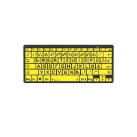Logickeyboard LKB-LPBY-BTPC-DE, Kabellos, Bluetooth, QWERTZ, Schwarz, Gelb