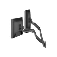Chief Kontour Dynamic Dual Monitor Mount - For Displays 10-30" - Black - Befestigungskit (Wandmontage, 2 Gelenkarme)