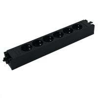 Bachmann 906.12640, Drinnen, Typ F, Kein Stecker, IP20, Schwarz, 6 AC-Ausgänge