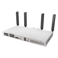 MikroTik CRS418-8P-8G-2S+5axQ2axQ-RM, L2/L3, Gigabit Ethernet (10/100/1000), Power over Ethernet (PoE), Rack-Einbau, 1U