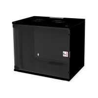 ROLINE Basic - Gehäuse - kit, 540x400 WxD - geeignet für Wandmontage - RAL 9005, Jet Black - 7U - 48.3 cm (19")