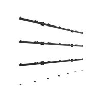 B-TECH System Xpress - Befestigungskit (Wandmontage) - für 6x6 dvLED Videowand - verriegelbar - Schwarz - Bildschirmgröße: 68.6 cm (27")