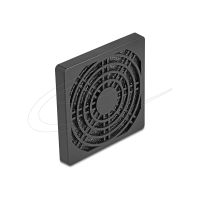 Delock Fan-Grill - with dust filter - Schwarz